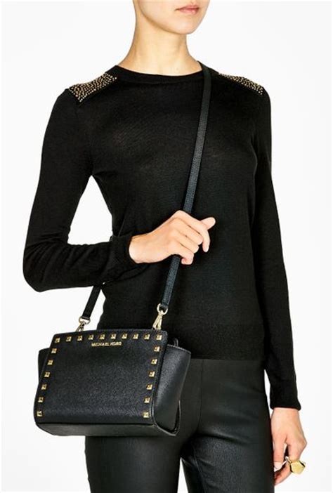 michael kors selma medium messenger crossbody|michael kors selma crossbody bag.